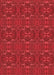 Patterned Red Rug, pat1148rd