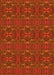 Patterned Orange Red Orange Rug, pat1148yw