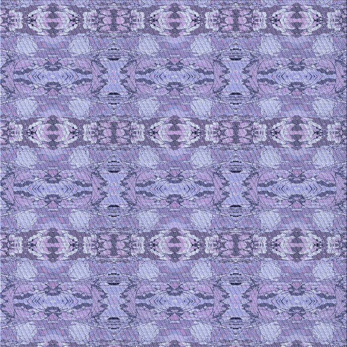 Round Patterned Slate Blue Rug, pat1149blu