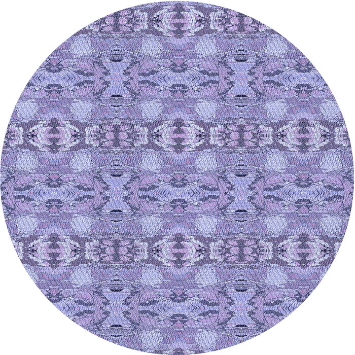 Square Patterned Slate Blue Rug, pat1149blu