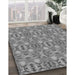 Machine Washable Transitional Ash Gray Rug in a Family Room, wshpat1149gry