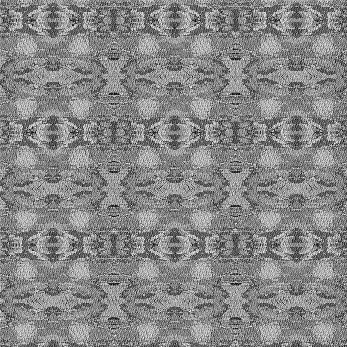 Round Patterned Ash Gray Rug, pat1149gry