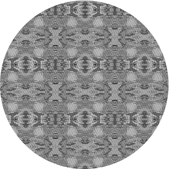 Square Patterned Ash Gray Rug, pat1149gry