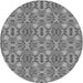 Square Patterned Ash Gray Rug, pat1149gry