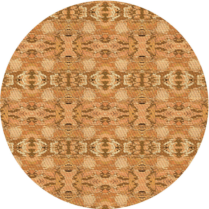 Square Machine Washable Transitional Orange Rug in a Living Room, wshpat1149org