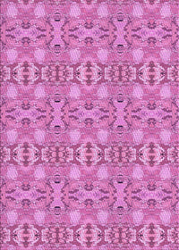 Machine Washable Transitional Violet Purple Rug, wshpat1149pur