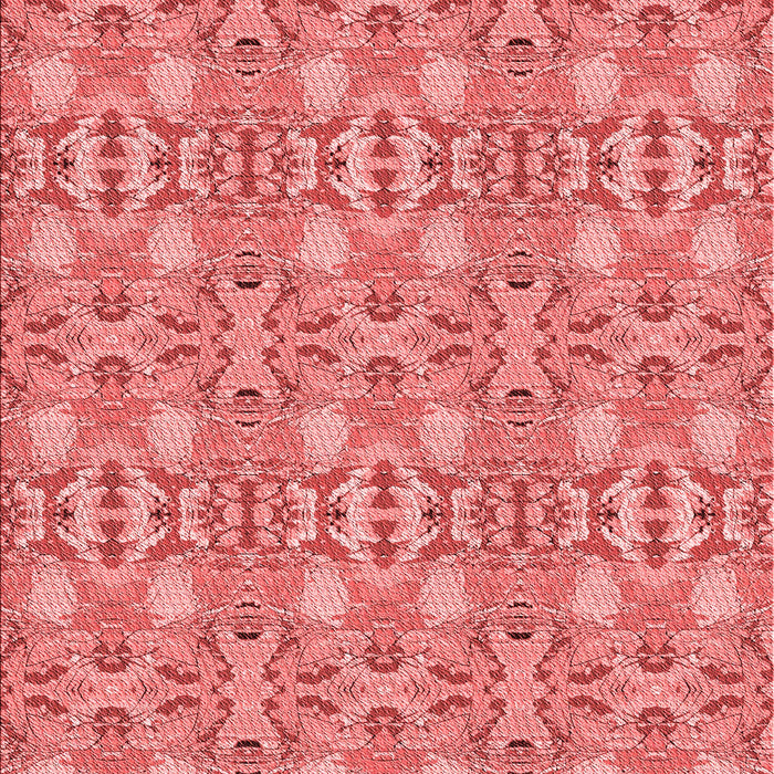 Patterned Light Coral Pink Rug, pat1149rd