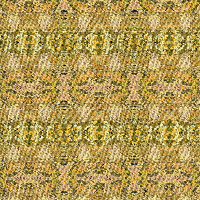 Machine Washable Transitional Yellow Rug, wshpat1149