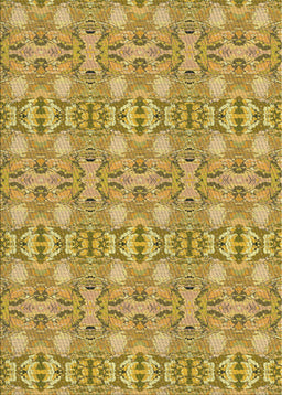 Patterned Bold Yellow Novelty Rug, pat1149