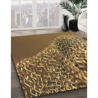 Patterned Brown Novelty Rug, pat114