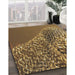 Patterned Brown Novelty Rug in Family Room, pat114