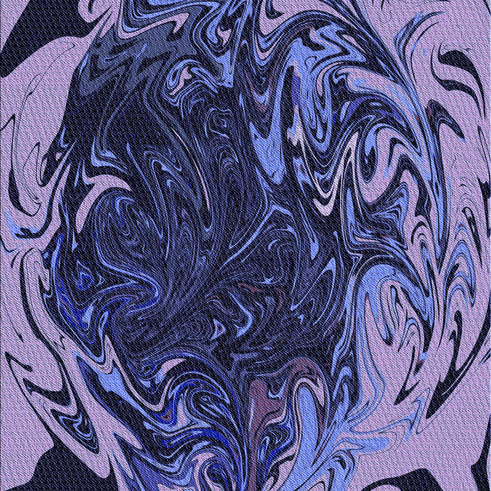 Patterned Blue Rug, pat115blu