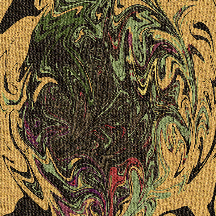 Machine Washable Transitional Orange Gold Rug, wshpat115brn