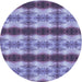 Square Patterned Purple Mimosa Purple Rug, pat1150blu