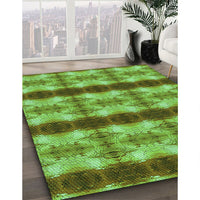 Patterned Green Rug, pat1150grn