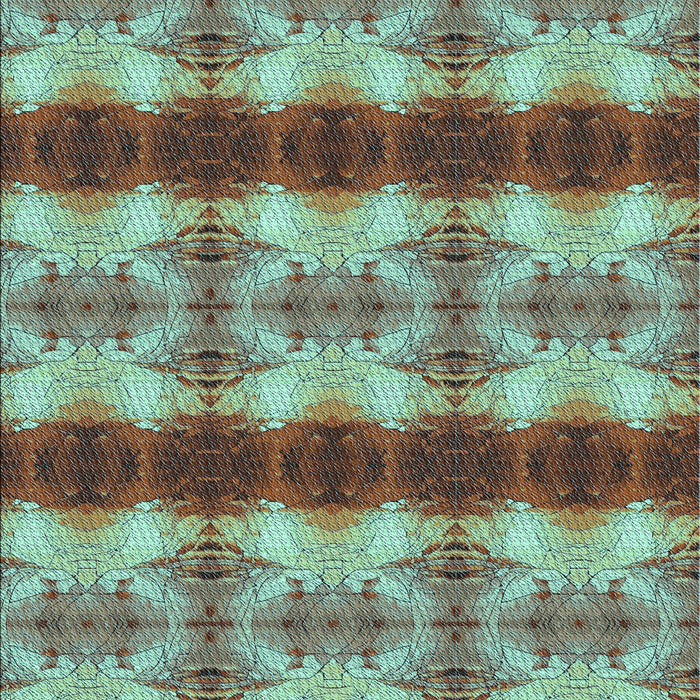 Patterned Sepia Brown Rug, pat1150lblu