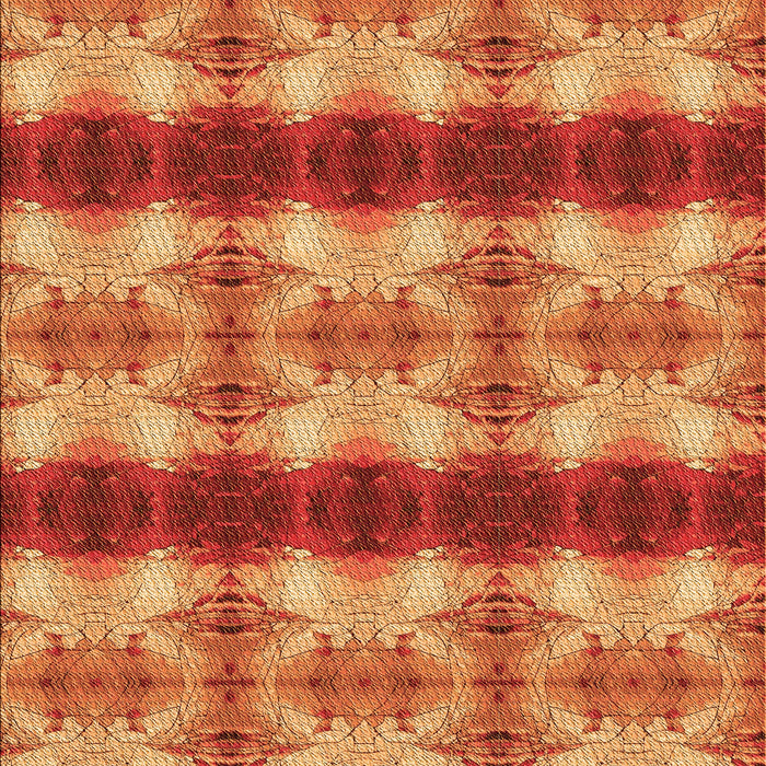 Patterned Orange Rug, pat1150org