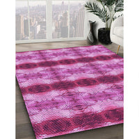 Patterned Violet Purple Rug, pat1150pur