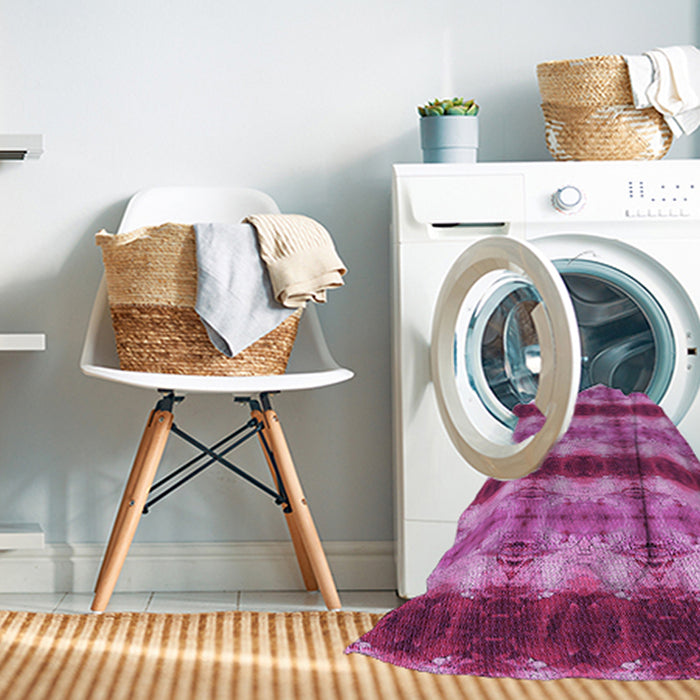 Machine Washable Transitional Violet Purple Rug in a Washing Machine, wshpat1150pur
