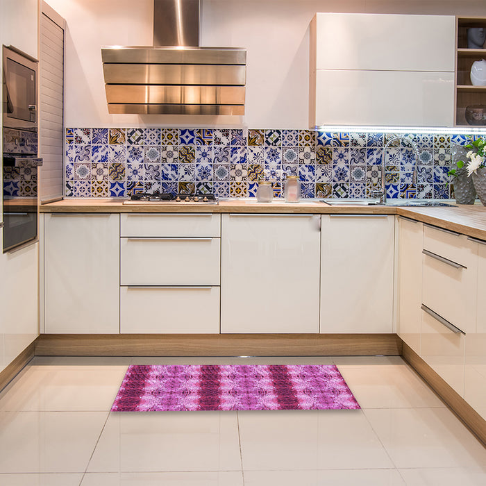 Patterned Violet Purple Rug in a Kitchen, pat1150pur