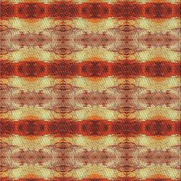 Square Patterned Orange Novelty Rug, pat1150