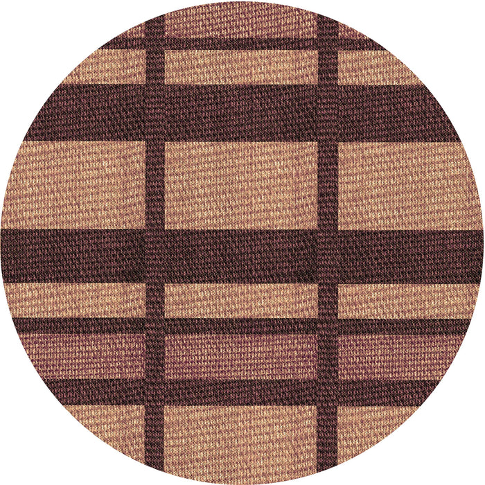 Square Machine Washable Transitional Sunrise Orange Rug in a Living Room, wshpat1151brn