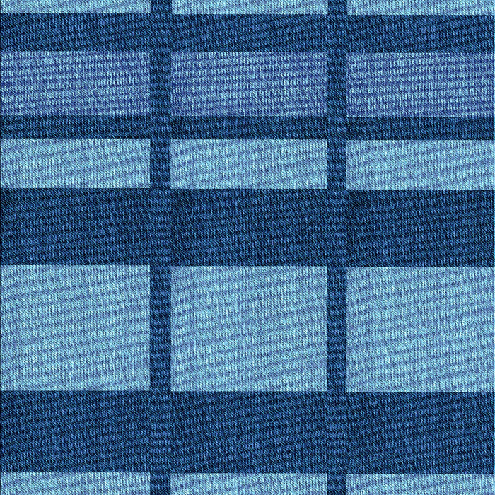Machine Washable Transitional Blueberry Blue Rug, wshpat1151lblu