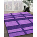 Patterned Amethyst Purple Rug in Family Room, pat1151pur