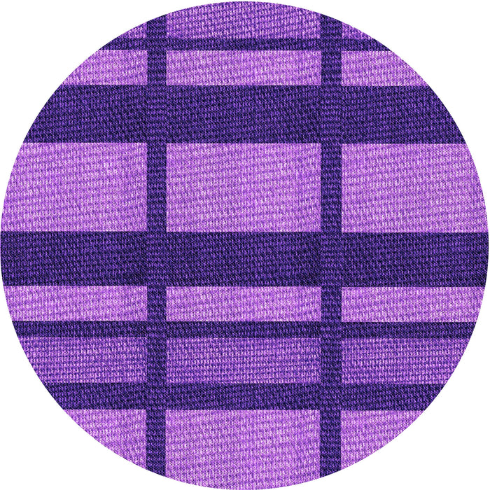 Square Machine Washable Transitional Amethyst Purple Rug in a Living Room, wshpat1151pur