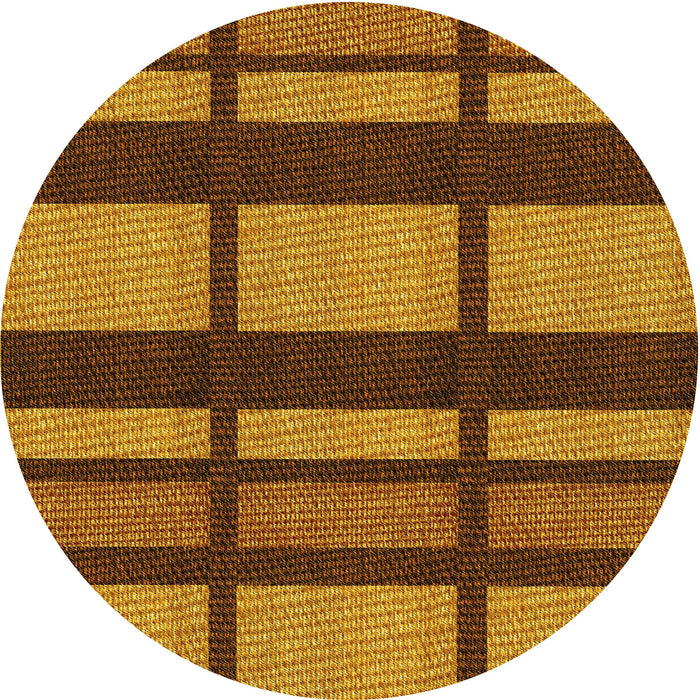 Square Machine Washable Transitional Saffron Red Rug in a Living Room, wshpat1151yw