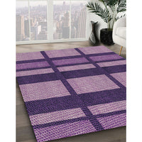 Patterned Purple Novelty Rug, pat1151