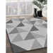 Patterned Gray Rug in Family Room, pat1152gry