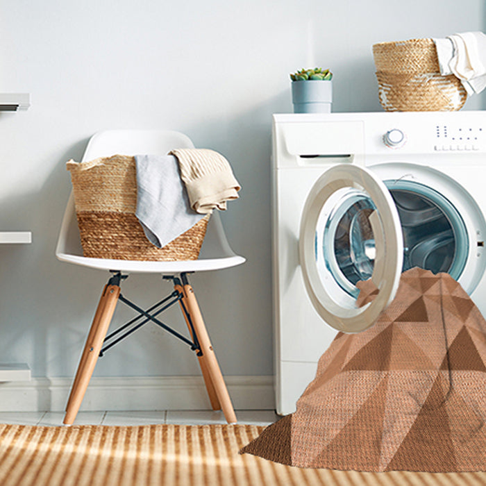 Machine Washable Transitional Yellow Orange Rug in a Washing Machine, wshpat1152org