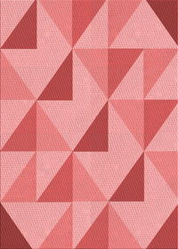 Machine Washable Transitional Light Coral Pink Rug, wshpat1152rd