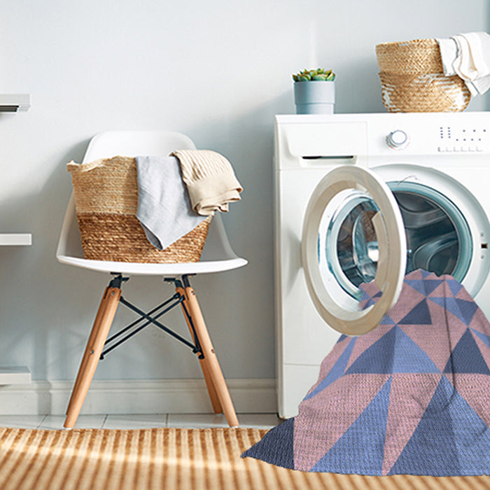 Machine Washable Transitional Thistle Purple Rug in a Washing Machine, wshpat1152