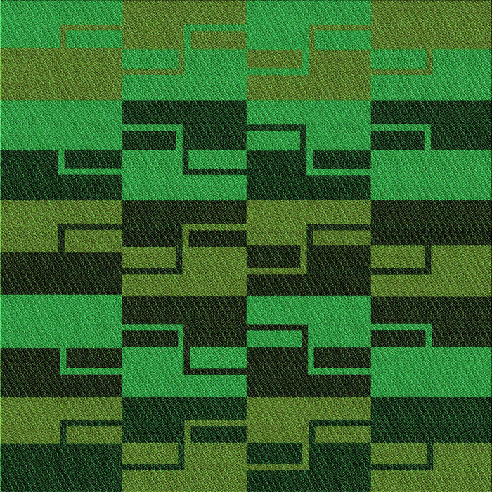 Round Patterned Dark Forest Green Rug, pat1153grn