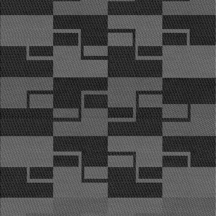 Patterned Charcoal Black Rug, pat1153gry