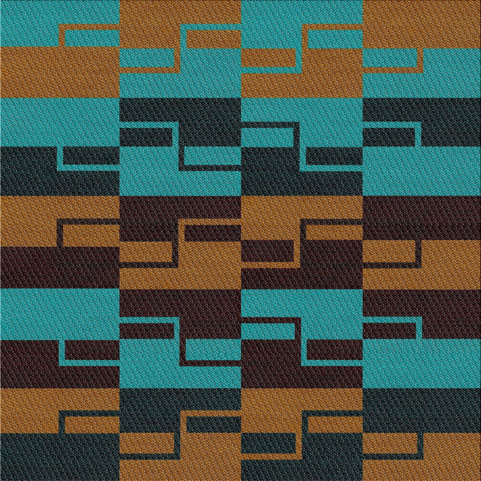 Sideview of Machine Washable Transitional Sea Green Rug, wshpat1153