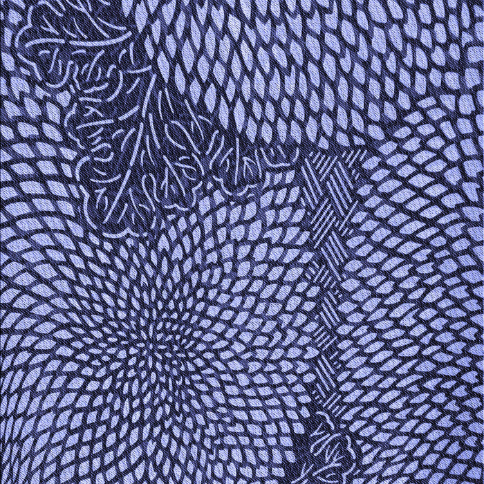 Patterned Denim Blue Rug, pat1154blu