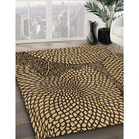 Patterned Red Rug, pat1154brn