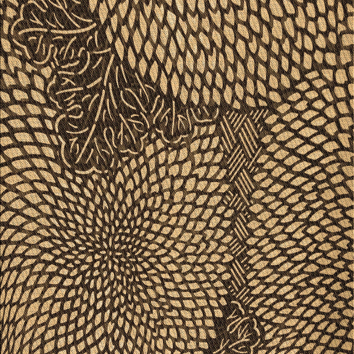 Patterned Red Rug, pat1154brn