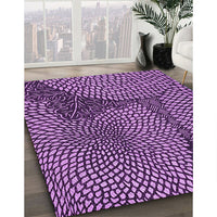 Patterned Purple Rug, pat1154pur