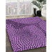 Machine Washable Transitional Purple Rug in a Family Room, wshpat1154pur