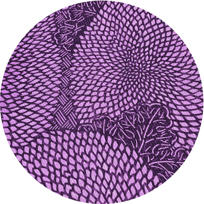 Square Patterned Purple Rug, pat1154pur