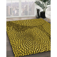 Patterned Red Rug, pat1154yw