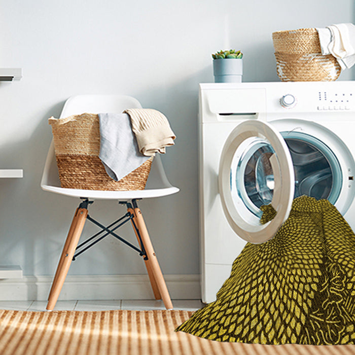 Machine Washable Transitional Night Red Rug in a Washing Machine, wshpat1154yw