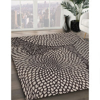 Patterned Sage Green Novelty Rug, pat1154