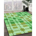 Machine Washable Transitional Jade Green Rug in a Family Room, wshpat1155grn