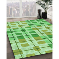 Patterned Jade Green Rug, pat1155grn