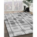 Patterned Gray Rug in Family Room, pat1155gry